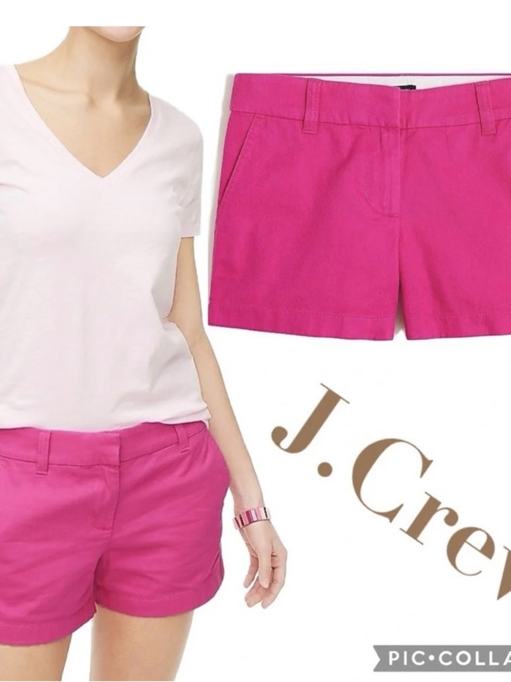 J. Crew Hot Pink Chino Women’s Shorts Size 12